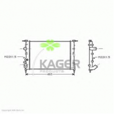 31-0945 KAGER Радиатор, охлаждение двигателя