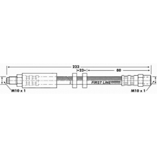 FBH6761 FIRST LINE Тормозной шланг