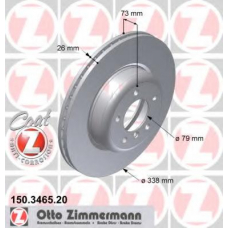 150.3465.20 ZIMMERMANN Тормозной диск