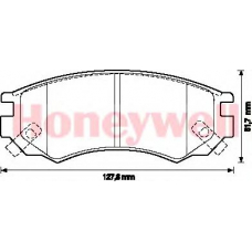 572277B BENDIX Комплект тормозных колодок, дисковый тормоз