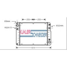 0801301 KUHLER SCHNEIDER Радиатор, охлаждение двигател