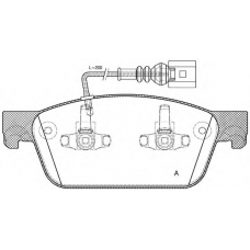 BPA1440.01 OPEN PARTS Комплект тормозных колодок, дисковый тормоз