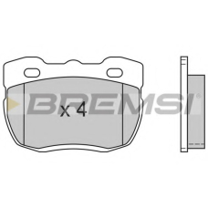 BP2402 BREMSI Комплект тормозных колодок, дисковый тормоз