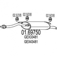 01.69750 MTS Глушитель выхлопных газов конечный