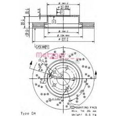 24959 METZGER Тормозной диск