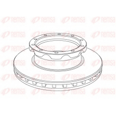 NCA1050.20 KAWE Тормозной диск