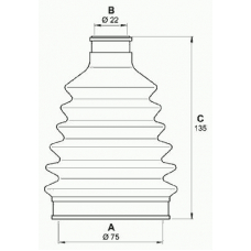 SJK7080.00 OPEN PARTS Комплект пылника, приводной вал