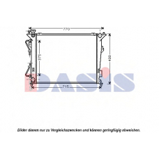 560042N AKS DASIS Радиатор, охлаждение двигателя