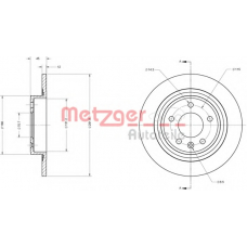 6110247 METZGER Тормозной диск