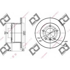 BD1488 DJ PARTS Тормозной диск