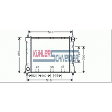 2700271 KUHLER SCHNEIDER Радиатор, охлаждение двигател