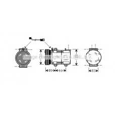 FDK290 Prasco Компрессор, кондиционер