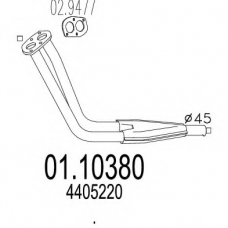 01.10380 MTS Труба выхлопного газа