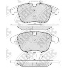 PN0462 NiBK Комплект тормозных колодок, дисковый тормоз