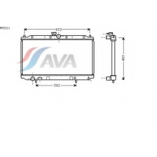 MT2111 AVA Радиатор, охлаждение двигателя