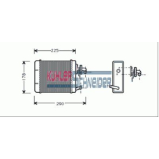 1791101 KUHLER SCHNEIDER Теплообменник, отопление салона