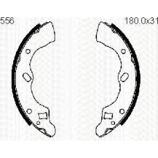 8100 50556 TRIDON Brake shoes