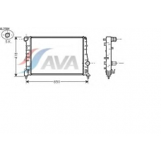 AL2084 AVA Радиатор, охлаждение двигателя