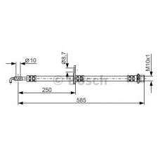 1 987 481 314 BOSCH Тормозной шланг