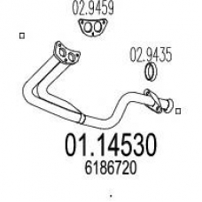 01.14530 MTS Труба выхлопного газа