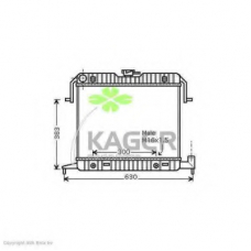 31-2778 KAGER Радиатор, охлаждение двигателя