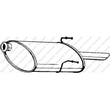 190-311 BOSAL Глушитель выхлопных газов конечный