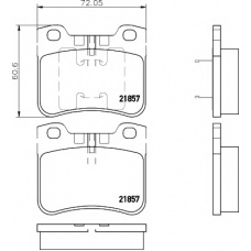 89012100 TEXTAR Комплект тормозов, дисковый тормозной механизм