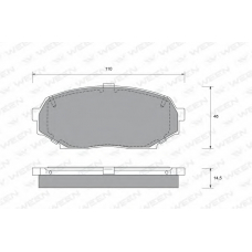 151-1579 WEEN Комплект тормозных колодок, дисковый тормоз