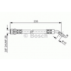 1 987 476 207 BOSCH Тормозной шланг