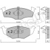 22-0206-2 METELLI Комплект тормозных колодок, дисковый тормоз