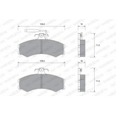 151-1400 WEEN Комплект тормозных колодок, дисковый тормоз