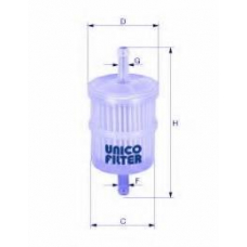 FI 6123/1 UNICO FILTER Топливный фильтр