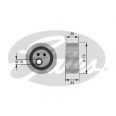 T38229 GATES Натяжной ролик, поликлиновой  ремень