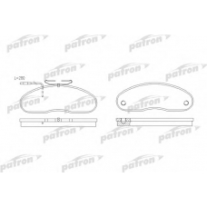 PBP791 PATRON Комплект тормозных колодок, дисковый тормоз