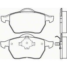 P 85 039 BREMBO Комплект тормозных колодок, дисковый тормоз