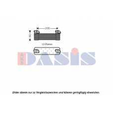 126004N AKS DASIS Масляный радиатор, двигательное масло