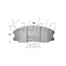 D10131 KAISHIN Комплект тормозных колодок, дисковый тормоз