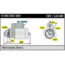 9 000 083 054 BOSCH Стартер