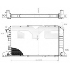 710-0053 TYC Радиатор, охлаждение двигателя