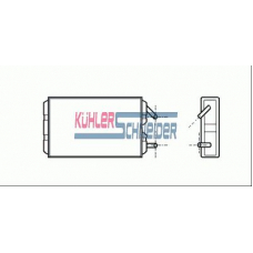 3390801 KUHLER SCHNEIDER Теплообменник, отопление салона