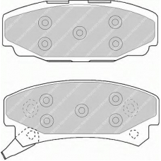 FDB921 FERODO Комплект тормозных колодок, дисковый тормоз