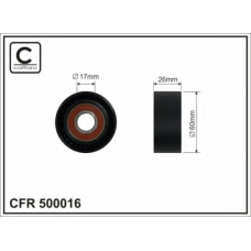 500016 CAFFARO Натяжной ролик, поликлиновой  ремень