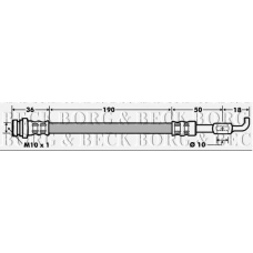 BBH7481 BORG & BECK Тормозной шланг