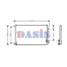 302160N AKS DASIS Конденсатор, кондиционер