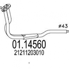 01.14560 MTS Труба выхлопного газа