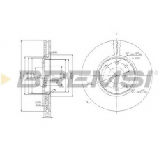 DBB106V BREMSI Тормозной диск