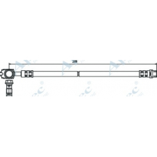 HOS3369 APEC Тормозной шланг