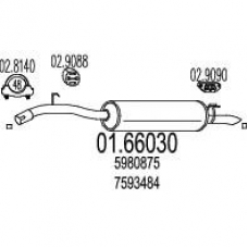 01.66030 MTS Глушитель выхлопных газов конечный