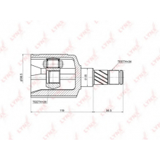 CI1806 LYNX Шрус внутренний