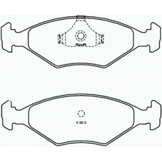 P 23 040 BREMBO Комплект тормозных колодок, дисковый тормоз